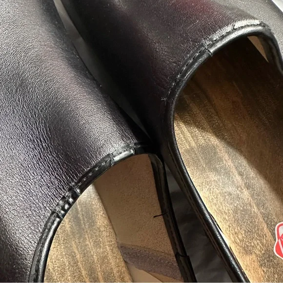 Berkemann Original Toeffler Clogs Black Wooden Soles Size EU 43 - Picture 9 of 9